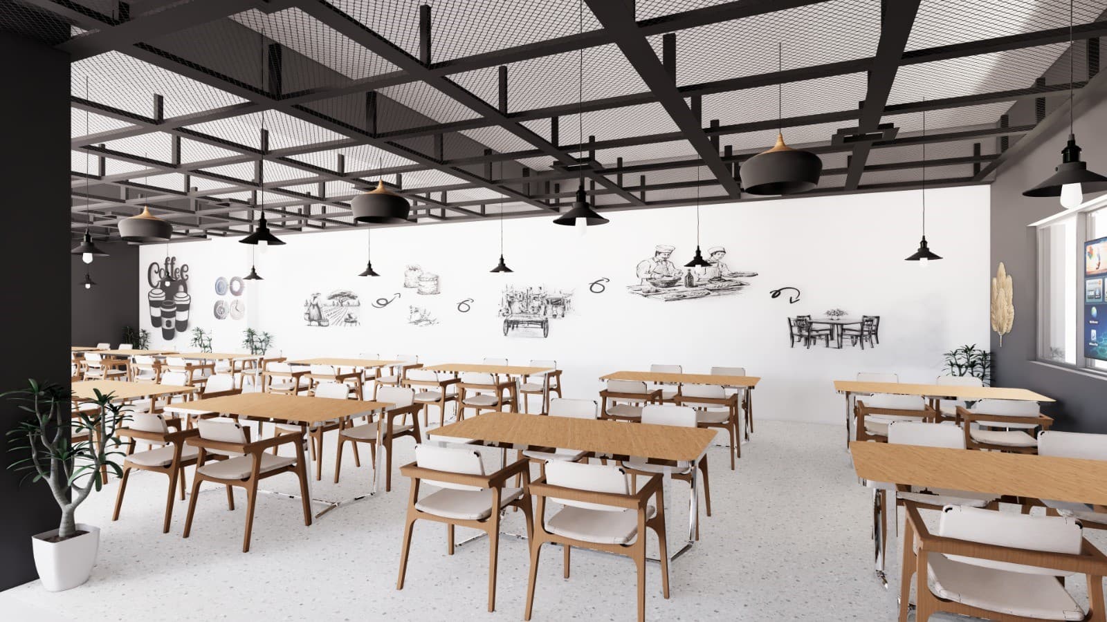 Cafeteria & Relaxation Areas